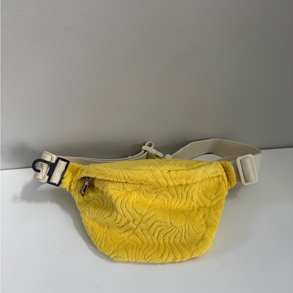 Beach Yellow Sun Terry Cloth Fanny Pack